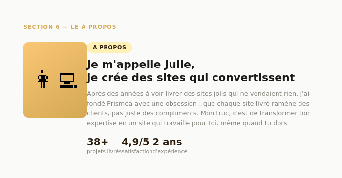Audit site web avant après refonte — agence Prisméa