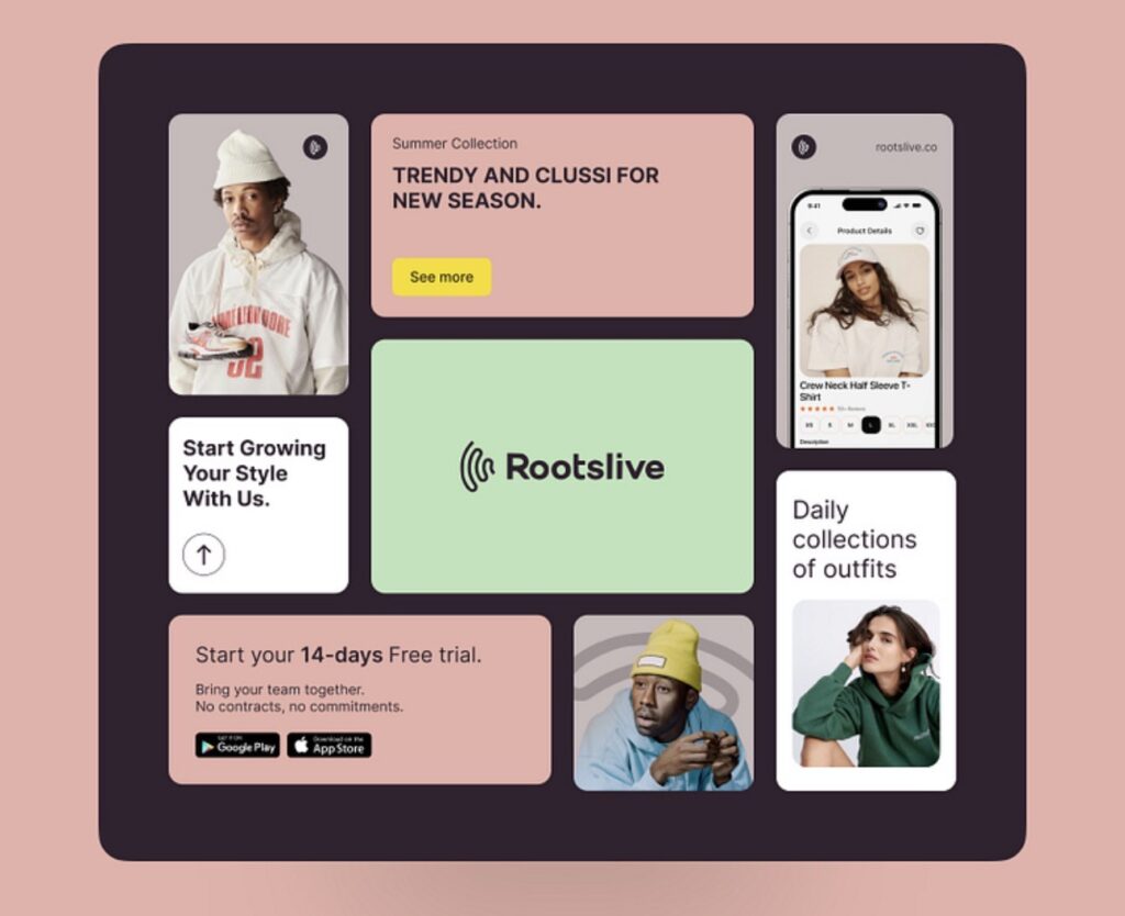 Exemple de section bento Shopify mise en page modulaire boutique premium