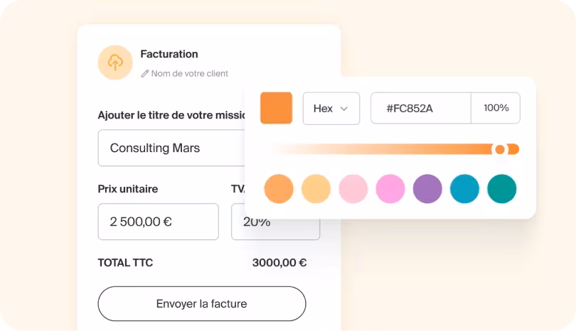 Exemple de facture créée avec Indy
