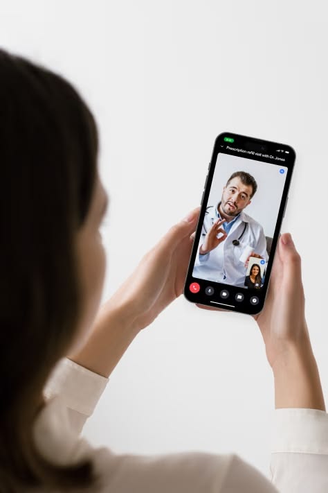 Patient consultant un site médical avant de prendre rendez-vous