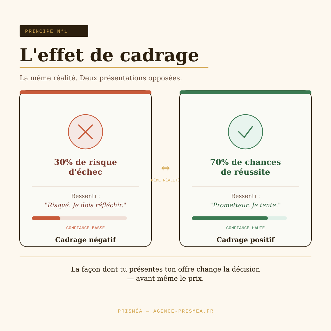 Exemple effet de contraste prix page offre e-commerce