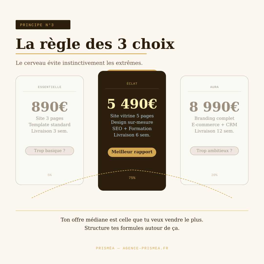 Exemple effet de contraste prix page offre e-commerce