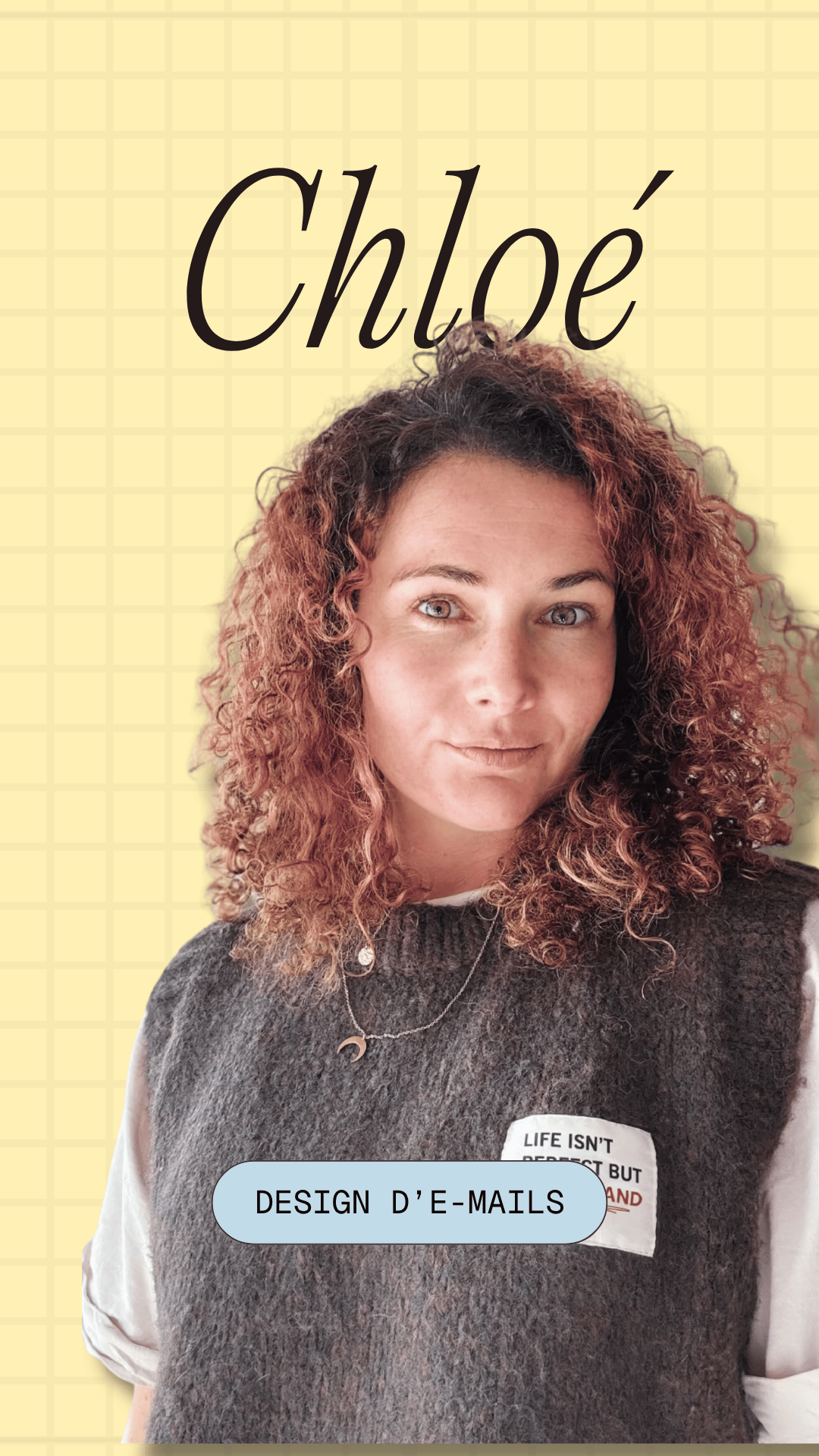 Chloé, design e-mail du collectif Prisméa