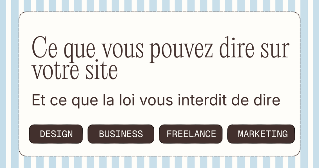 Ce que vous pouvez dire entant que professionnel de santé sur votre site (et ce que la loi interdit encore)