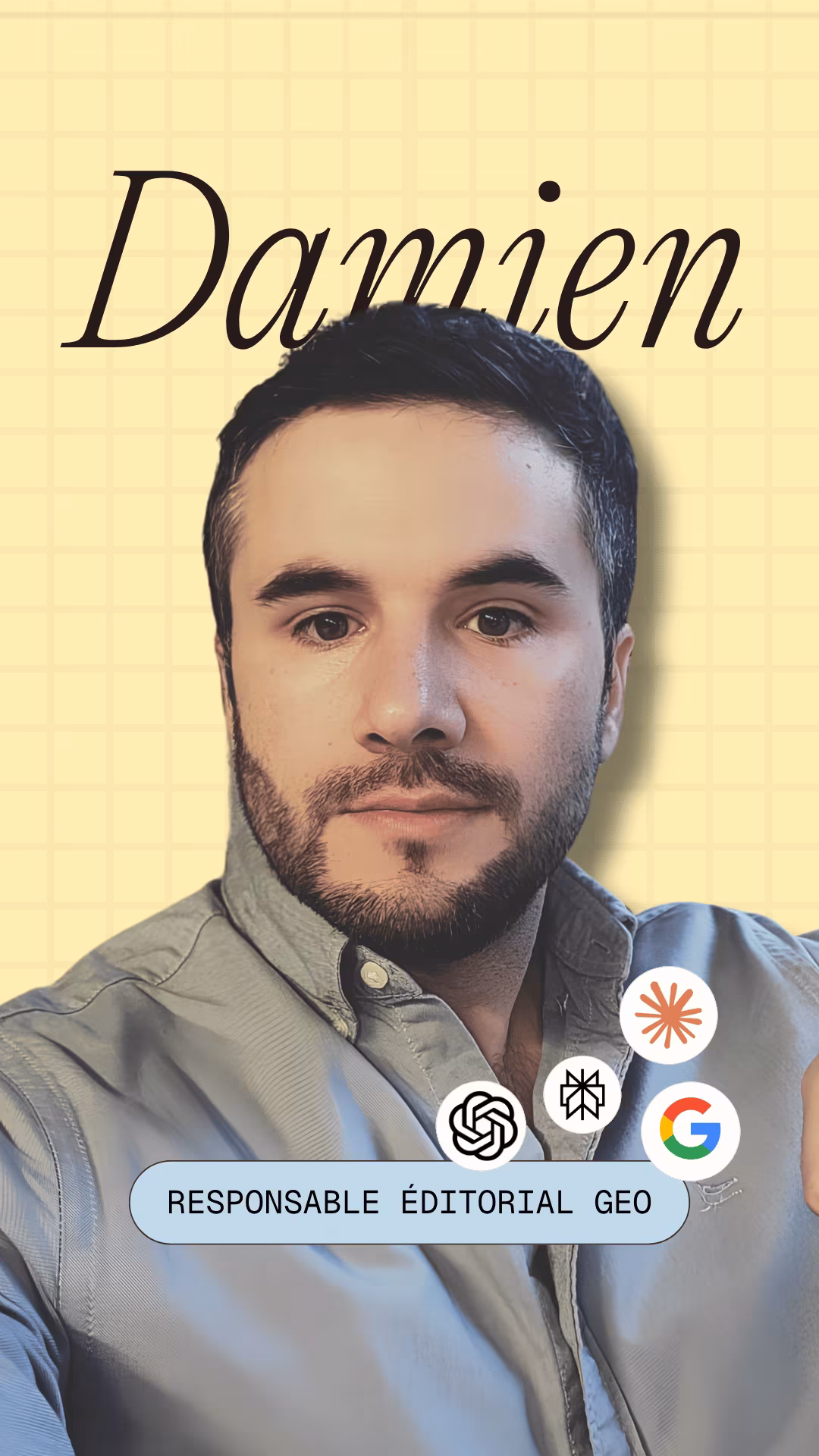 Damien, geo du collectif Prisméa