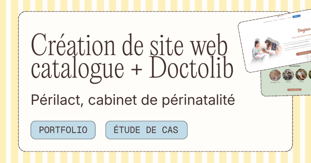 Périlact | Site vitrine & réservation pour un cabinet de périnatalité et allaitement (Le Pontet)