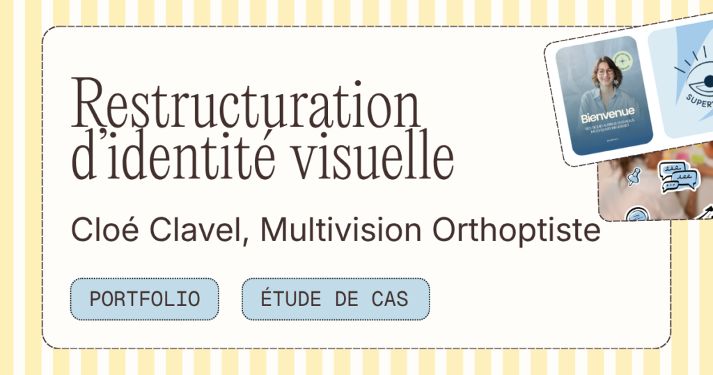 Restructuration d&rsquo;identité visuelle pour Multivision par Cloé Clavel, orthoptiste