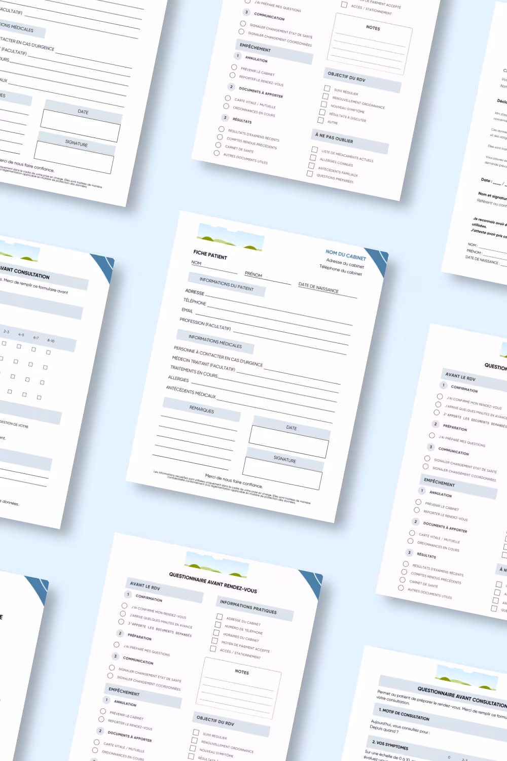 Aperçu du pack de ressources offertes Patients essentiels