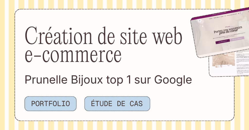 Site e-commerce Prunelle Bijoux, broderies souvenirs faites main, refait sur WordPress par l'agence Prisméa