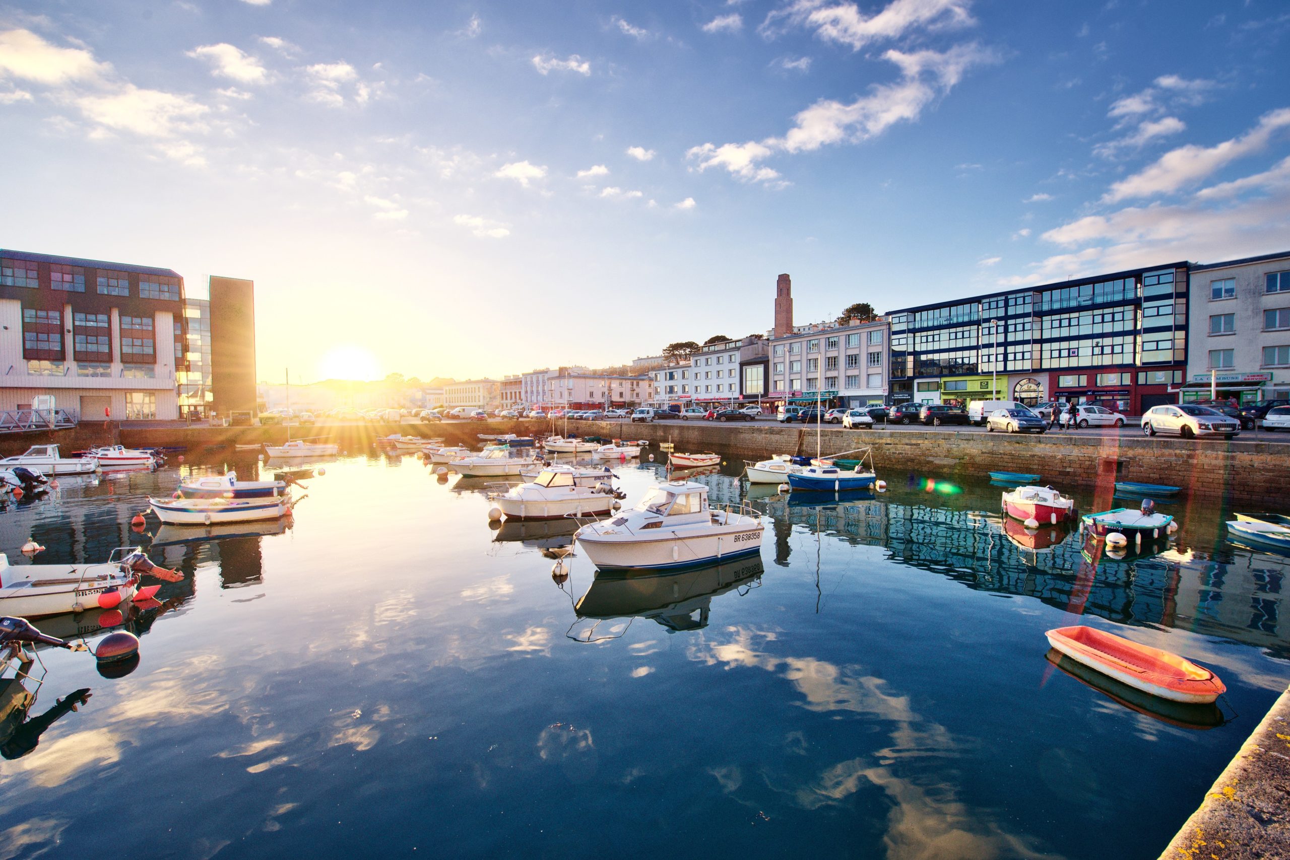 Vue du port de Brest, sélection des agences web à Brest, agence Prisméa