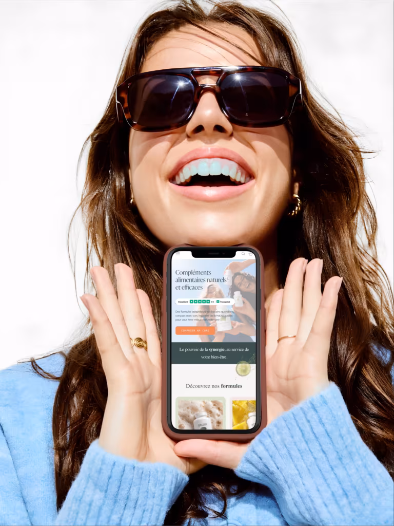 Site internet réalisé par l’Agence Prisméa affiché sur un ordinateur portable